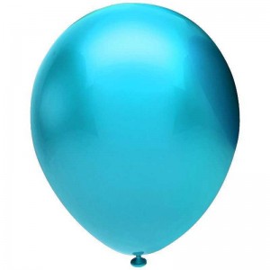 12" Metalik Açık  Mavi Balon - Glb