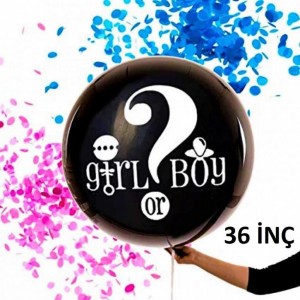 36" Cinsiyet Balonu Pullu