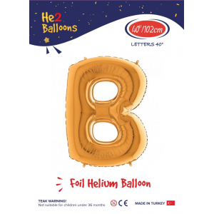 40" Folyo Balon Harf -B- Gold