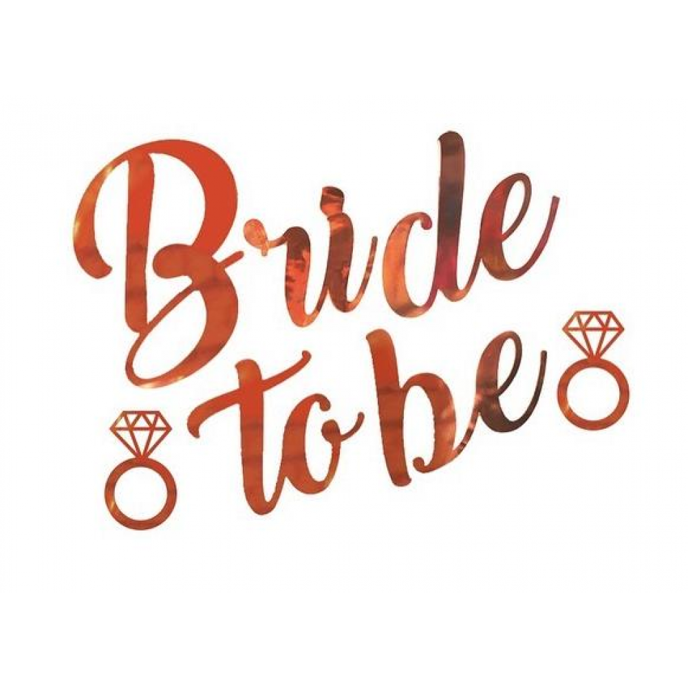 Bride To Be Rosegold İpe Dizilen Banner Yazı 