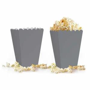 Popcorn Kutusu Mat Gümüş